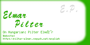 elmar pilter business card